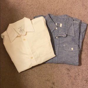 2 boys size 10-12 button downs